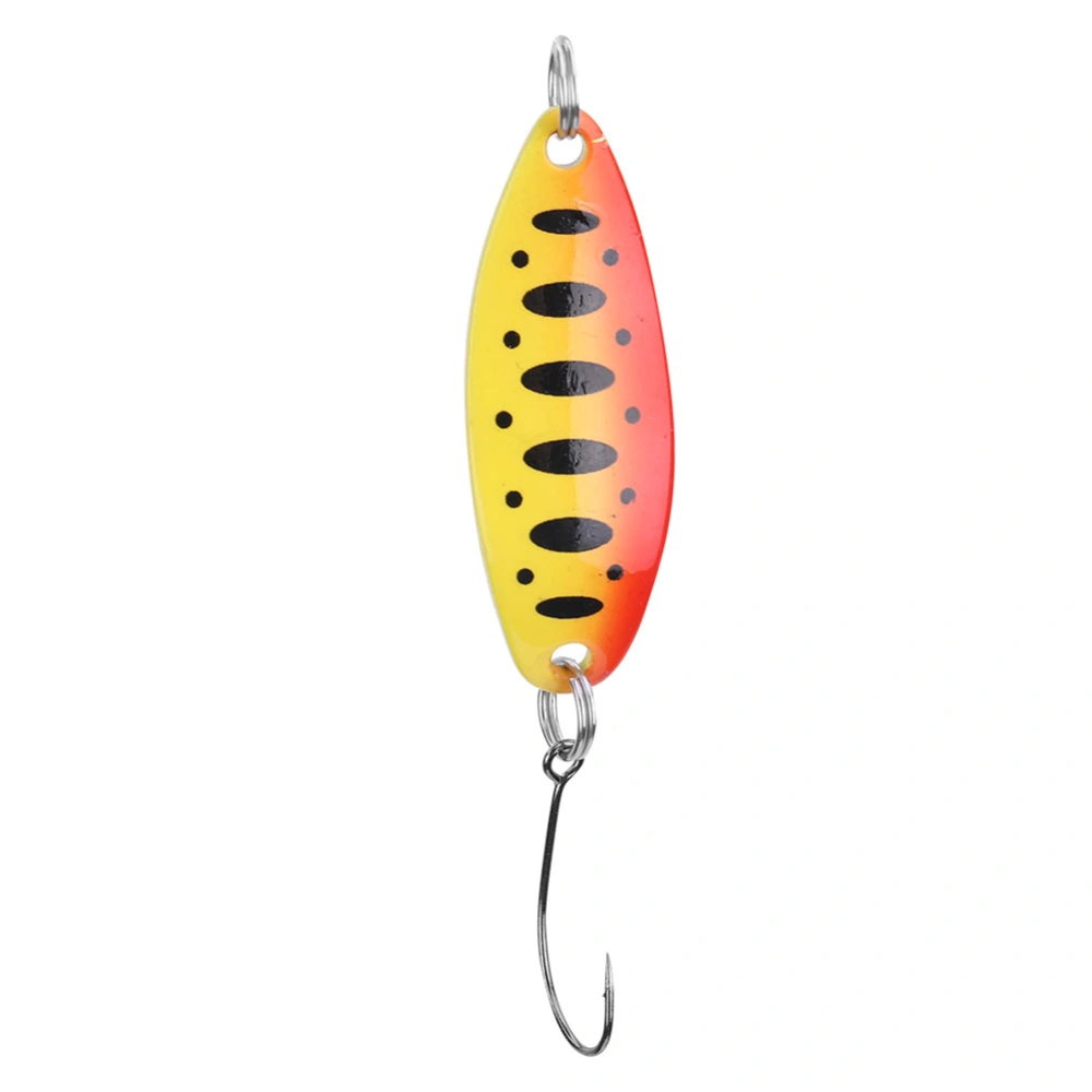  Trout Lures Trout Blinkers for Fishing Trout Lures for Trout3.5g/3.4cm(Orange Black Dot)