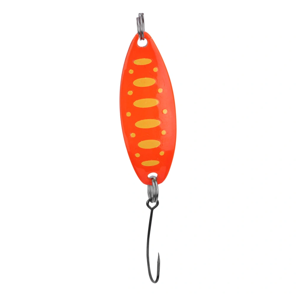 Trout Lures Trout Blinkers for Fishing Trout Lures for Trout3.5g/3.4cm(Orange Yellow Dot)