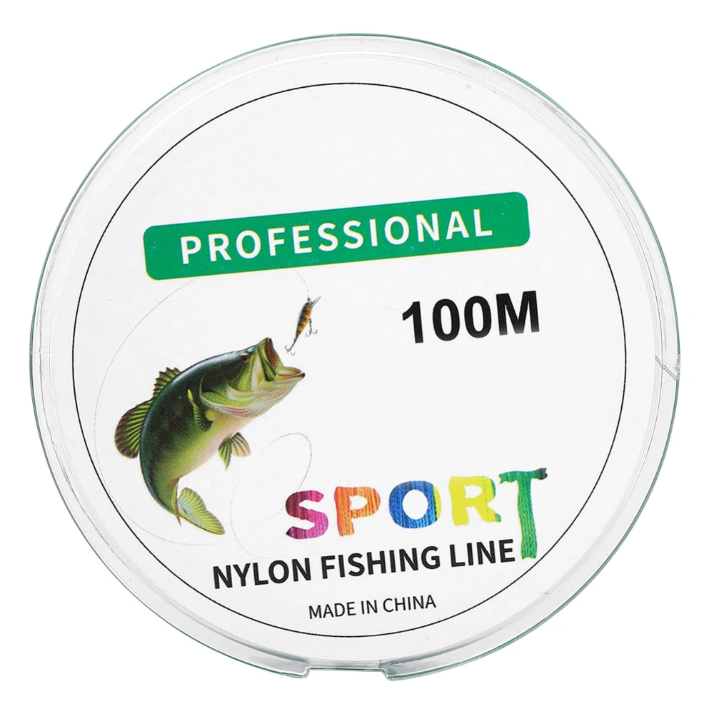 HENG JIA 100M Nylon Fishing Line Super Strong Abrasion Resistant Fishing Line Light Green 7.0