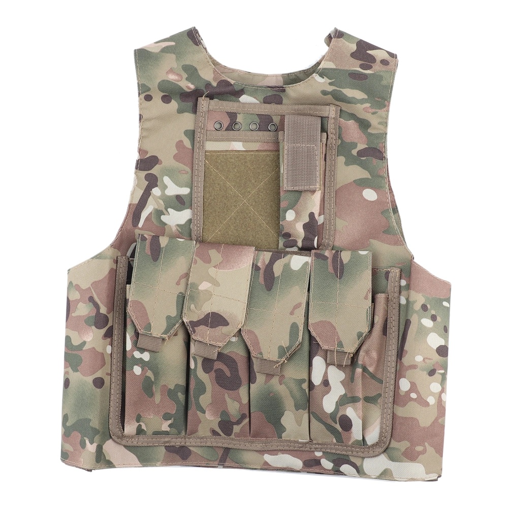 Children Kids Army Military Equipment Combat Game Camouflage Uniform Vest(CP Camouflage)