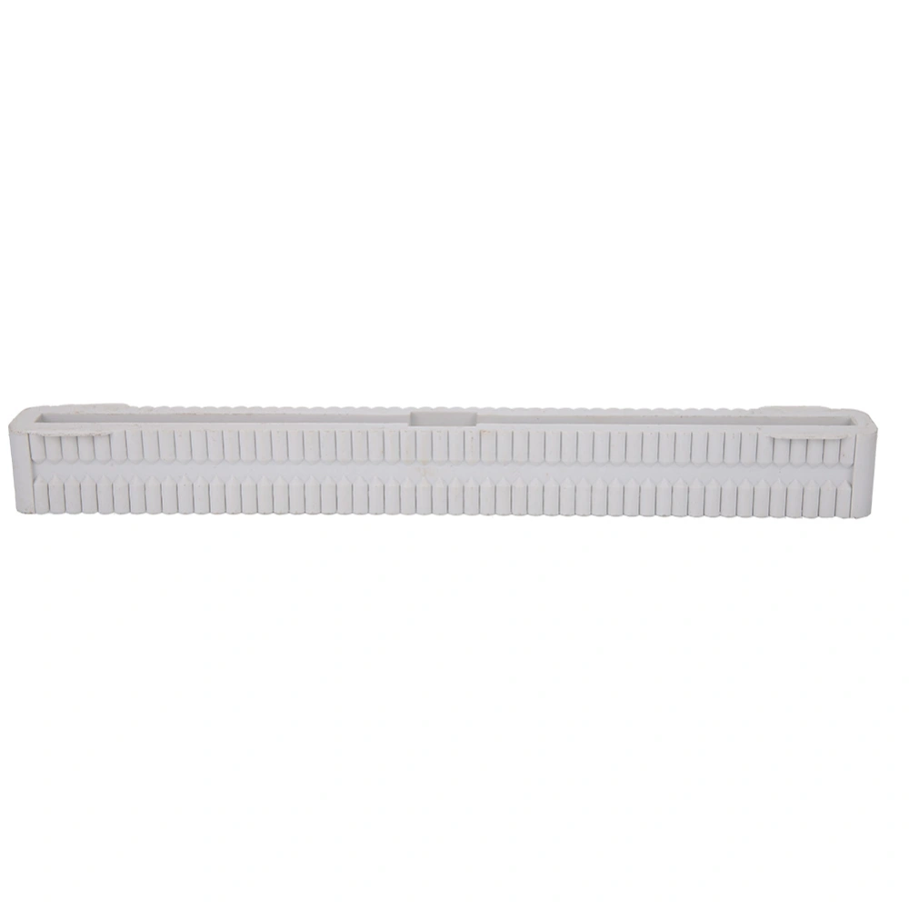 Universal 10 Inch Longboard Surfboard Single Center Tail Fin Box Plug Holder Nylon (White)