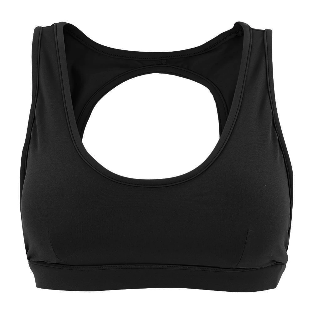 Women's Wire Free Gym Bra Yoga Running Vest Workout Sports Fitness(Black M)