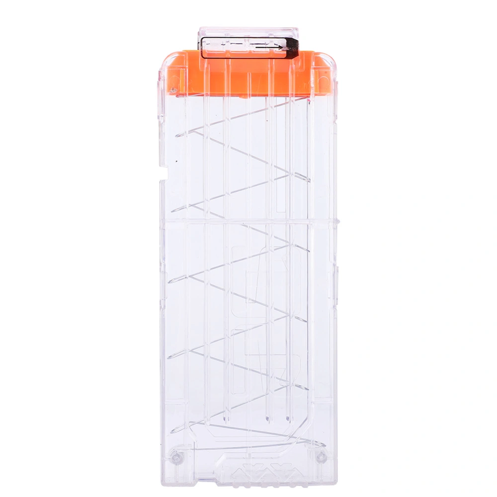 Reload Clip Magazine Darts Replacement Magazine Transparent Toy Gun Soft Bullet Clip for 12