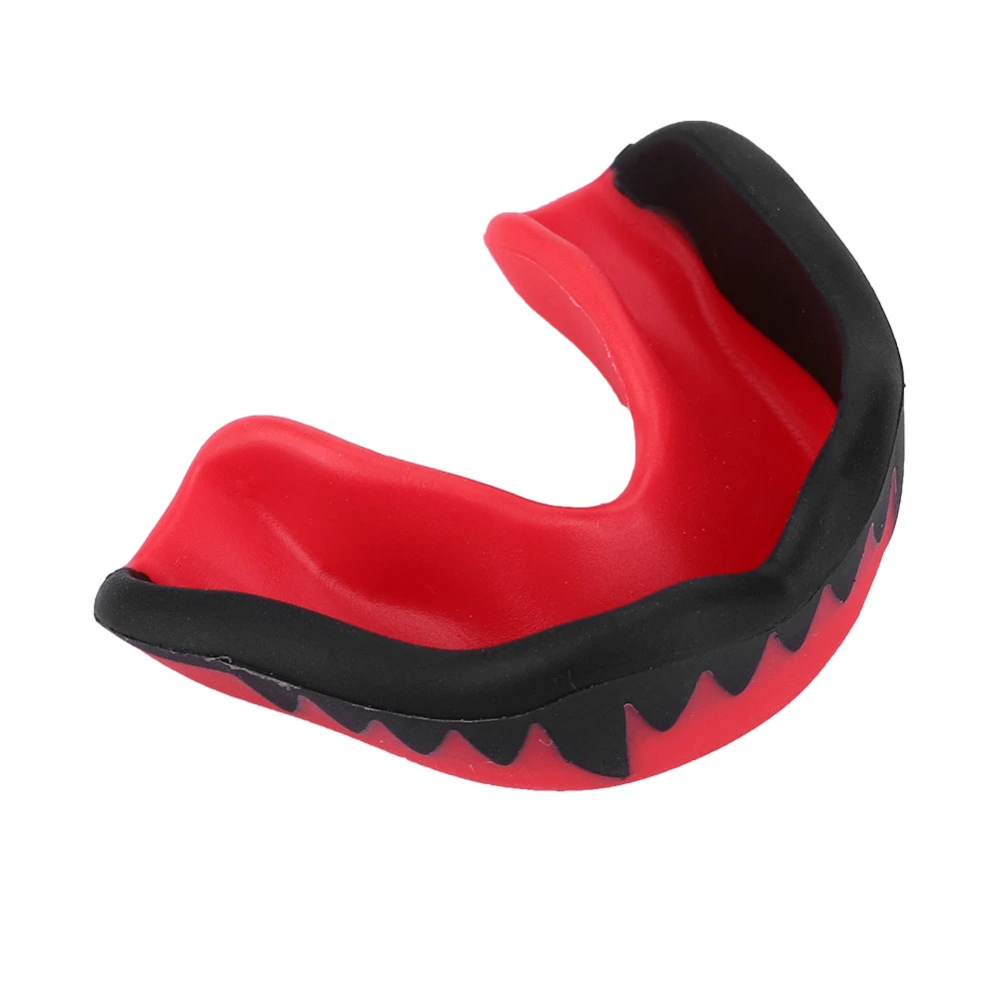 Mouthguard Adults Boxing Mouth Guard Taekwondo MMA Teeth Protector Mouthpiece (Black&Red)