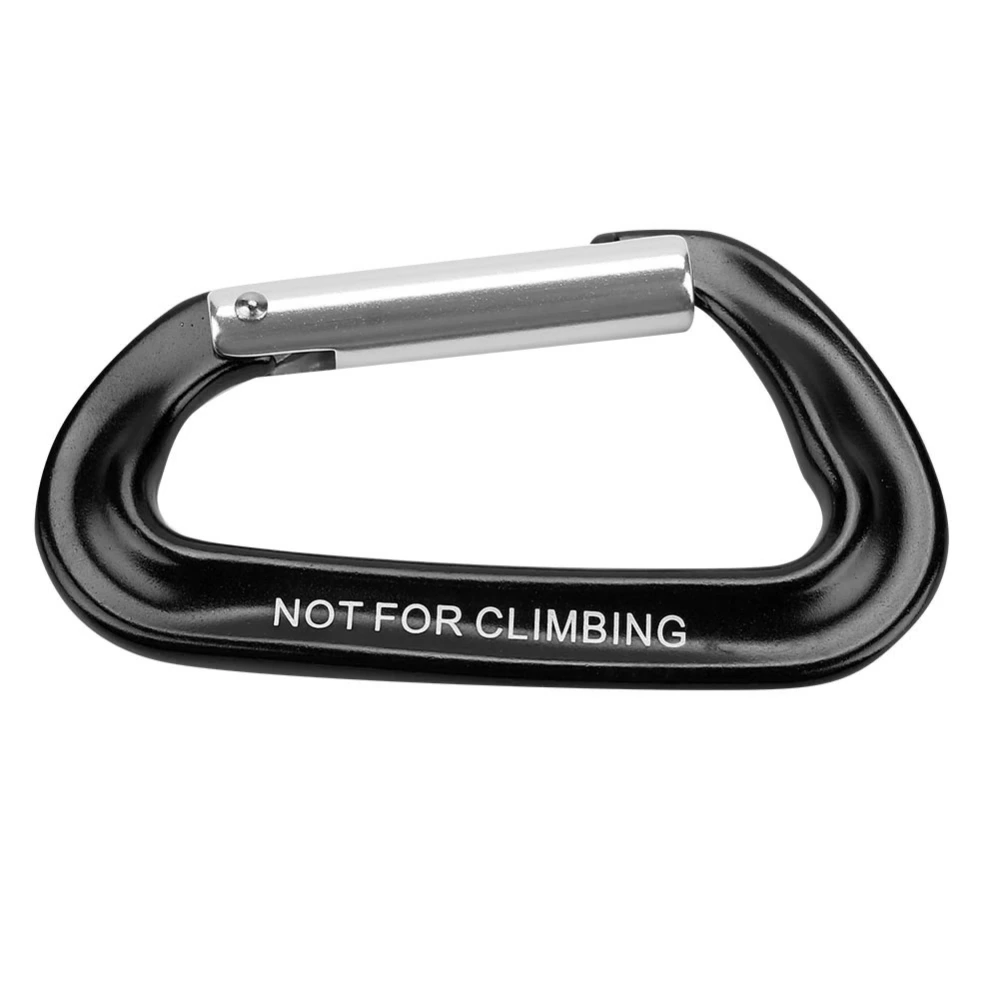 Buckle Climbing Hook Carabiner D Type Outdoor Tool Mountaineering(black)