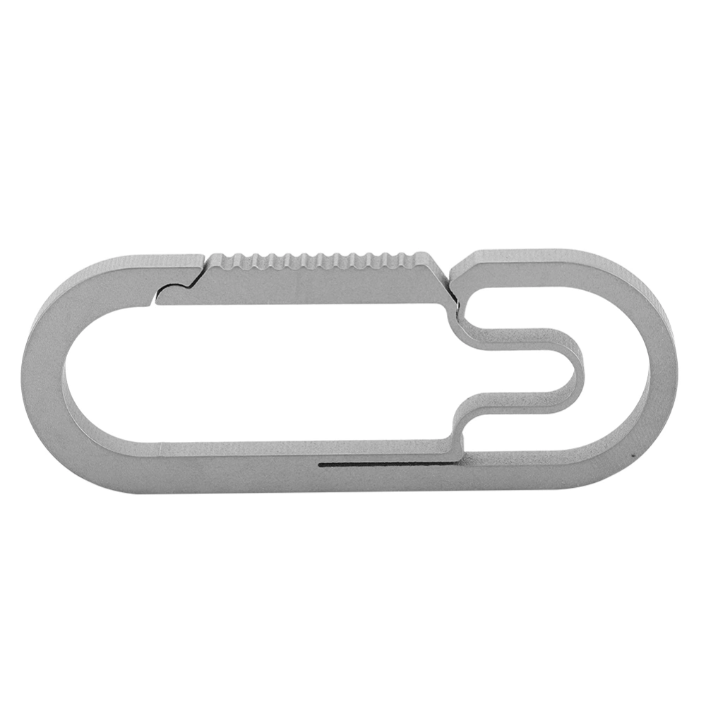 Keyring Keychain Split Ring Chain Round Key Rings Titanium Alloy for Outdoor Use