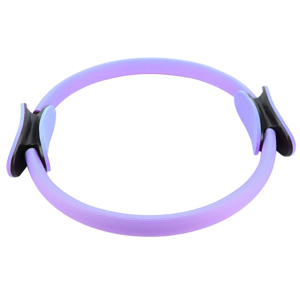 4 Colors Dual Grip Yoga Pilates Ring Resistance Circle for Thighs and Legs Fitness Purple