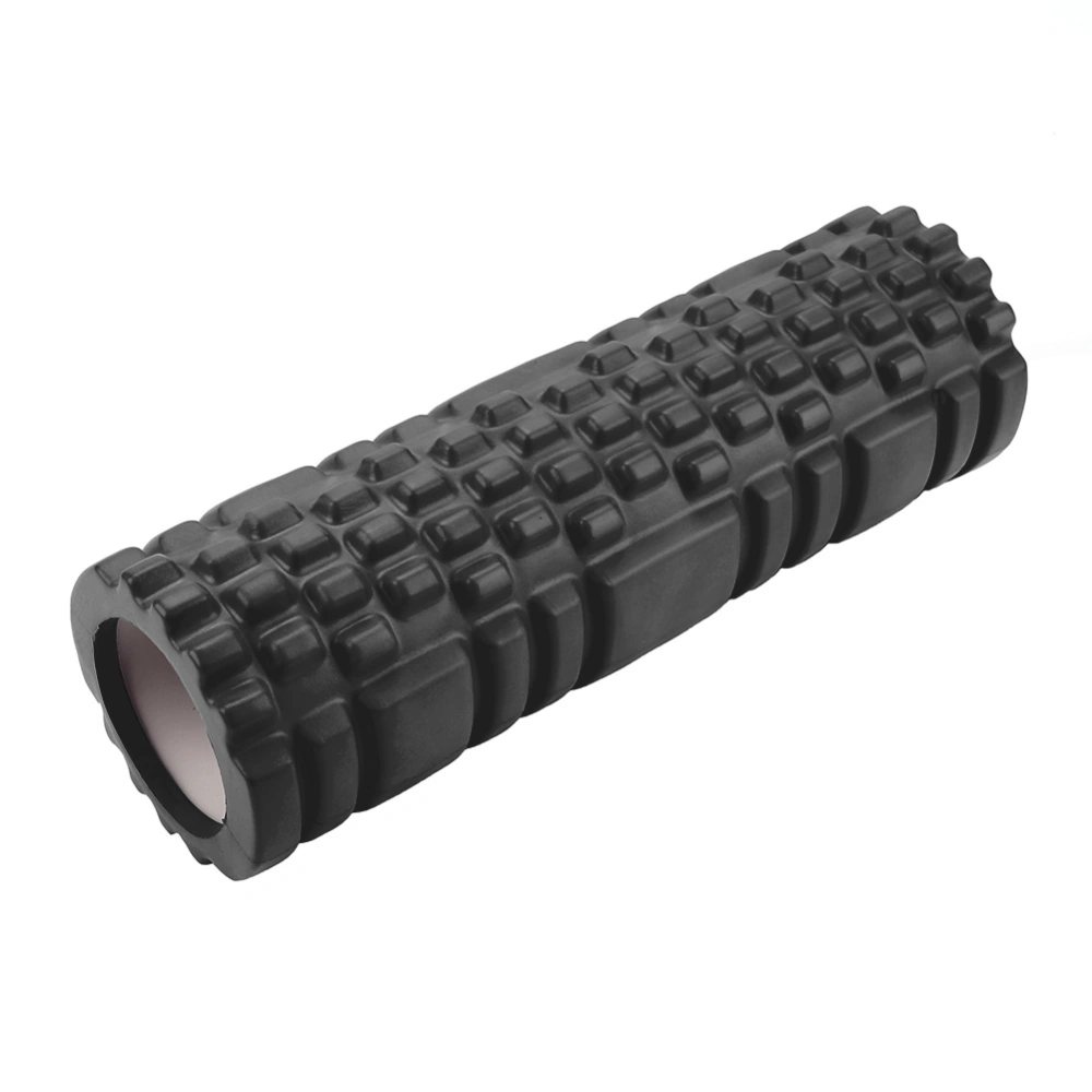 Mini Hollow Yoga Roller Exercise Fitness Roller Physio Workout Yoga Massage Column (Black)