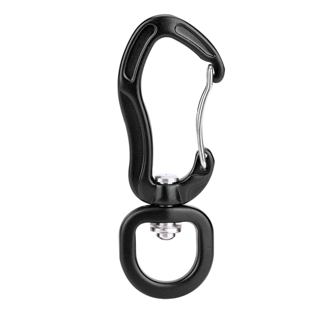 Aluminum Hammock Climbing Safety Buckle Carabiner Quickdraw Quick Hanging Hook(Black)