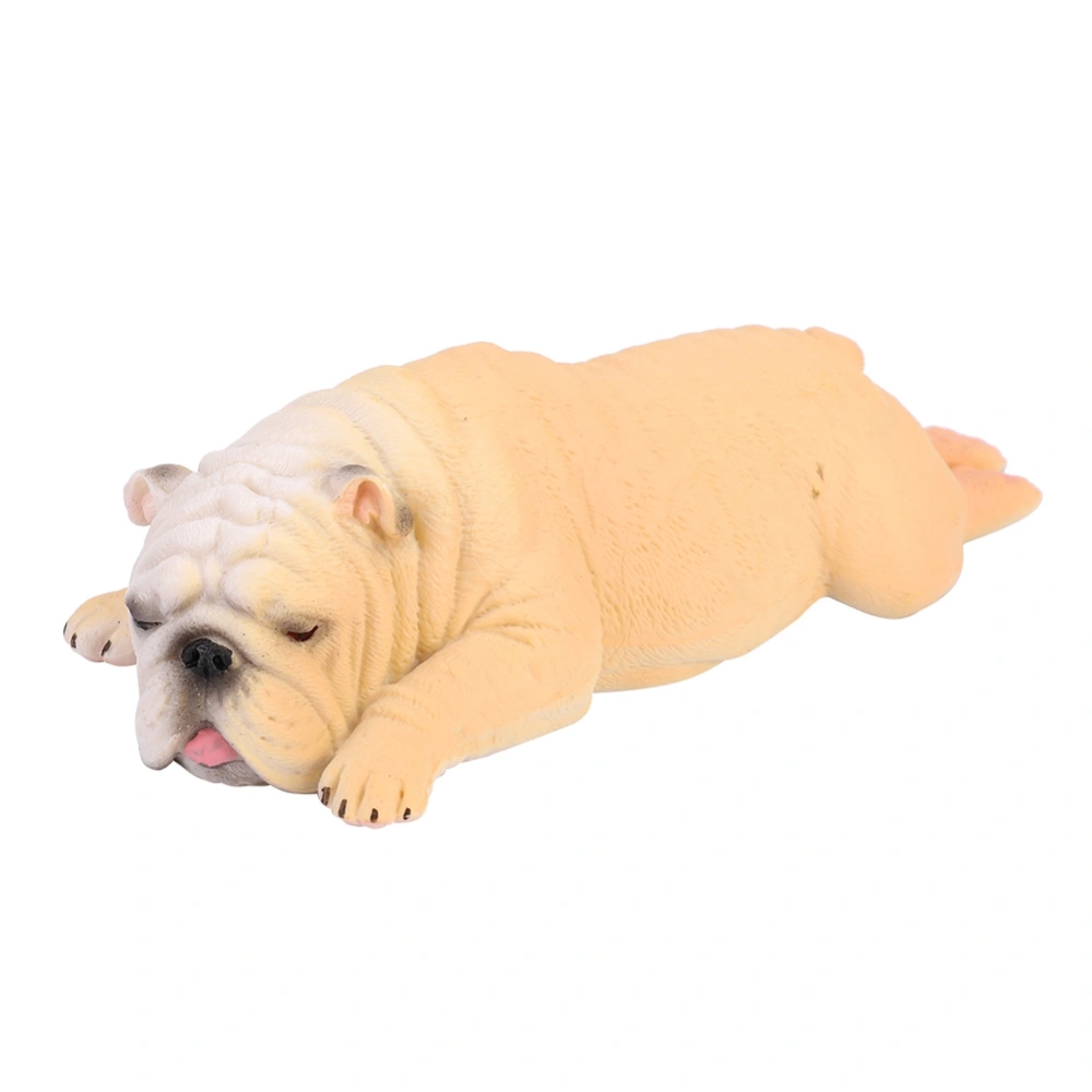 High Simulation French Lying Bulldog Model Sleepy Animal Toy for Children Gift (#872)