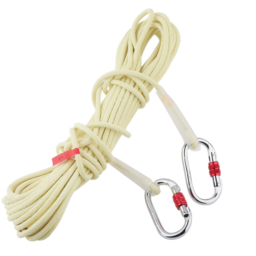 High Temperature Resistant Fire Retardant Escape Safety Rope Quick Descent Climbing Ropes(20M)