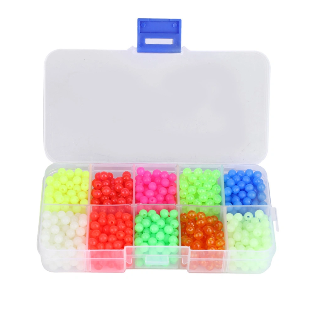 BuyWeek 1000pcs/Box Plastic Round Beads Fishing Tackle Lures Tools Accessory For Outdoor Fishing