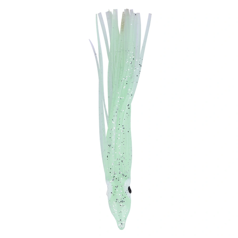 10pcs Bag Mini size Squid Octopus Shape Fishing Bait Lure Fishing Tackle Tools Luminous White