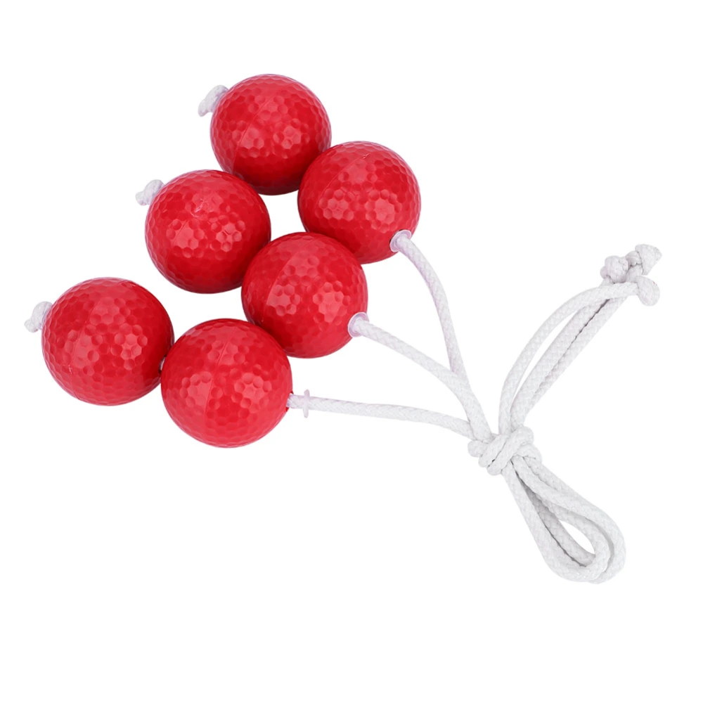 3 Pairs Ladder Golf Ball Toss Bolas Set Replacement Sports Balls Red