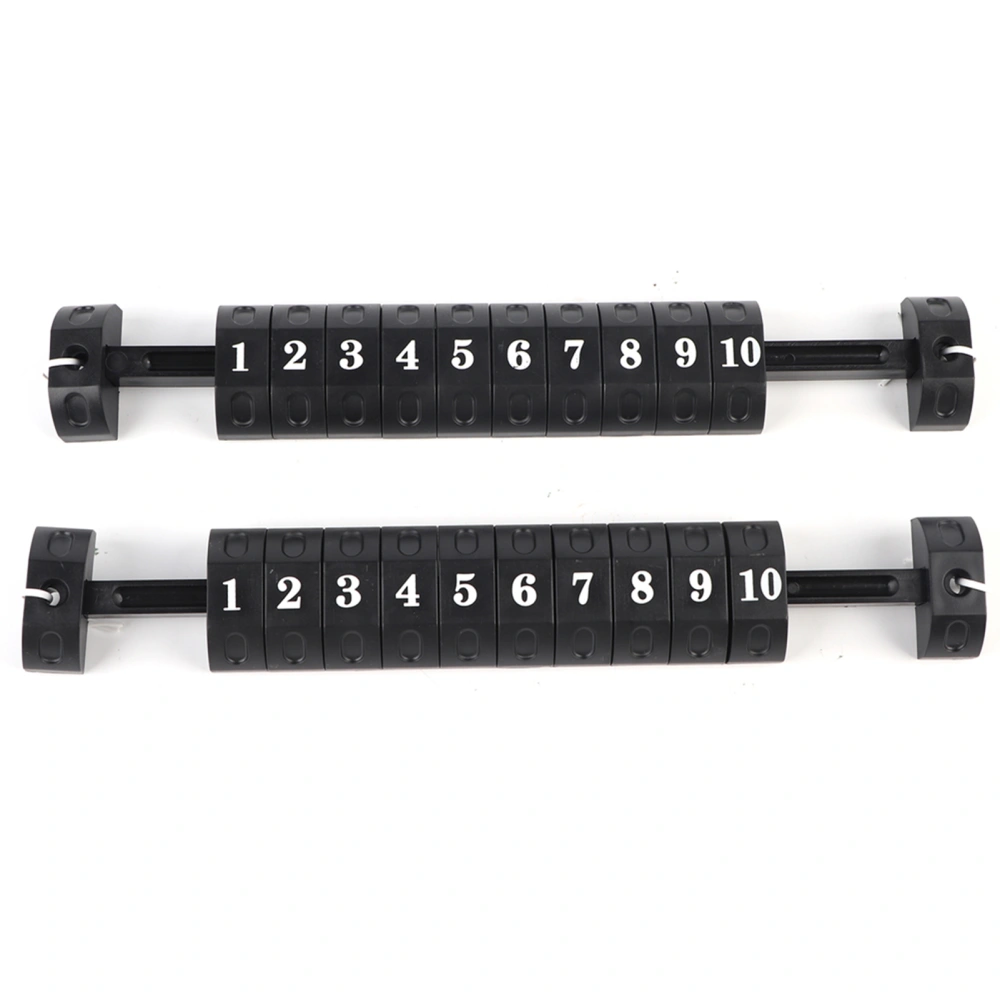 2pcs/set Table Football 10 Numbers Scoring Score Counter Indicator Black