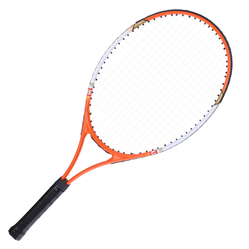 1pc Professional Tennis Racket Aluminium Alloy with Carry Bag for Beginners (Orange)