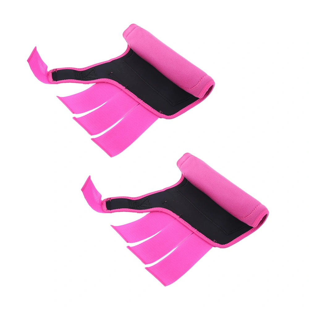 1 Pair Adjustable Horse Splint Leg Boot Protection Support Wrap Equestrian Equipment Pink