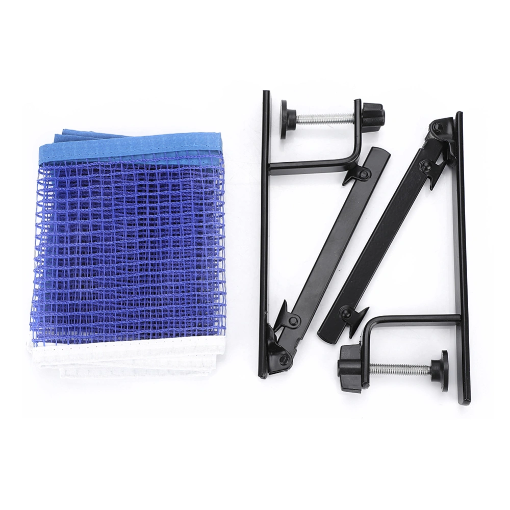 Portable Table Tennis Net with Metal Clamp Posts Ping Pong Set Accessory