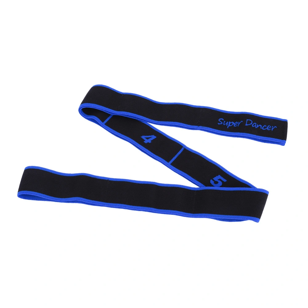 Yoga Resistance Band Latin Dance Elastic Stretching Belt Fitness Exercise Pulling Strap(Blue)