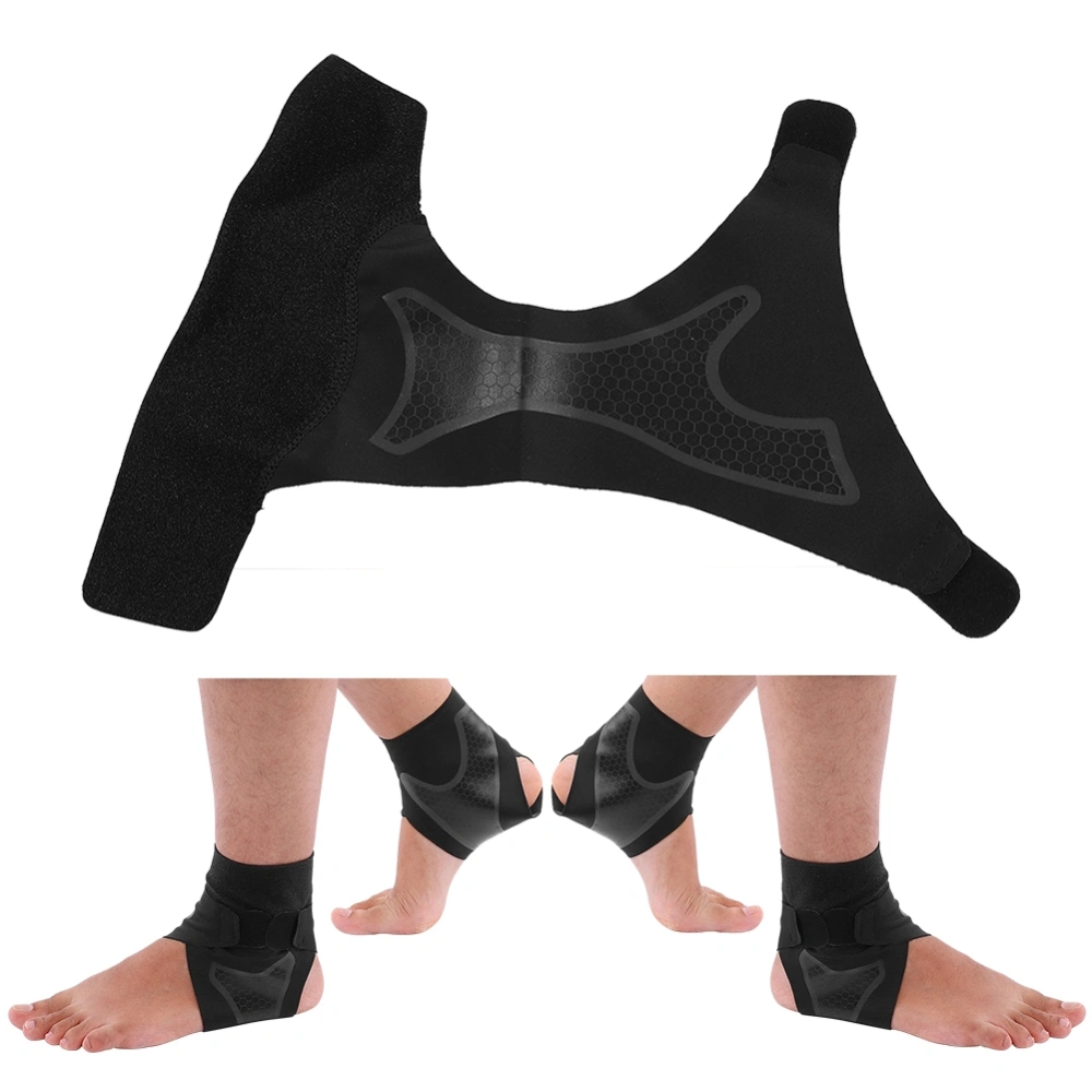 Ankle Support Brace Breathable Stabilizer Strap for Sports Fitness Riding(L 1 Pair)