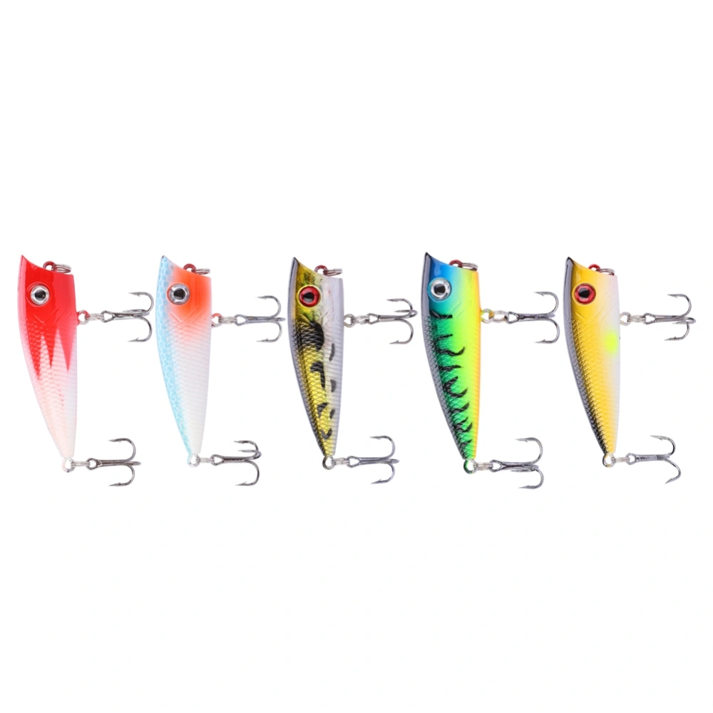 HENGJIA 5PC 3D Eyes Artificial Hard Fishing Bait Lure Tackle 6CM 6.3G