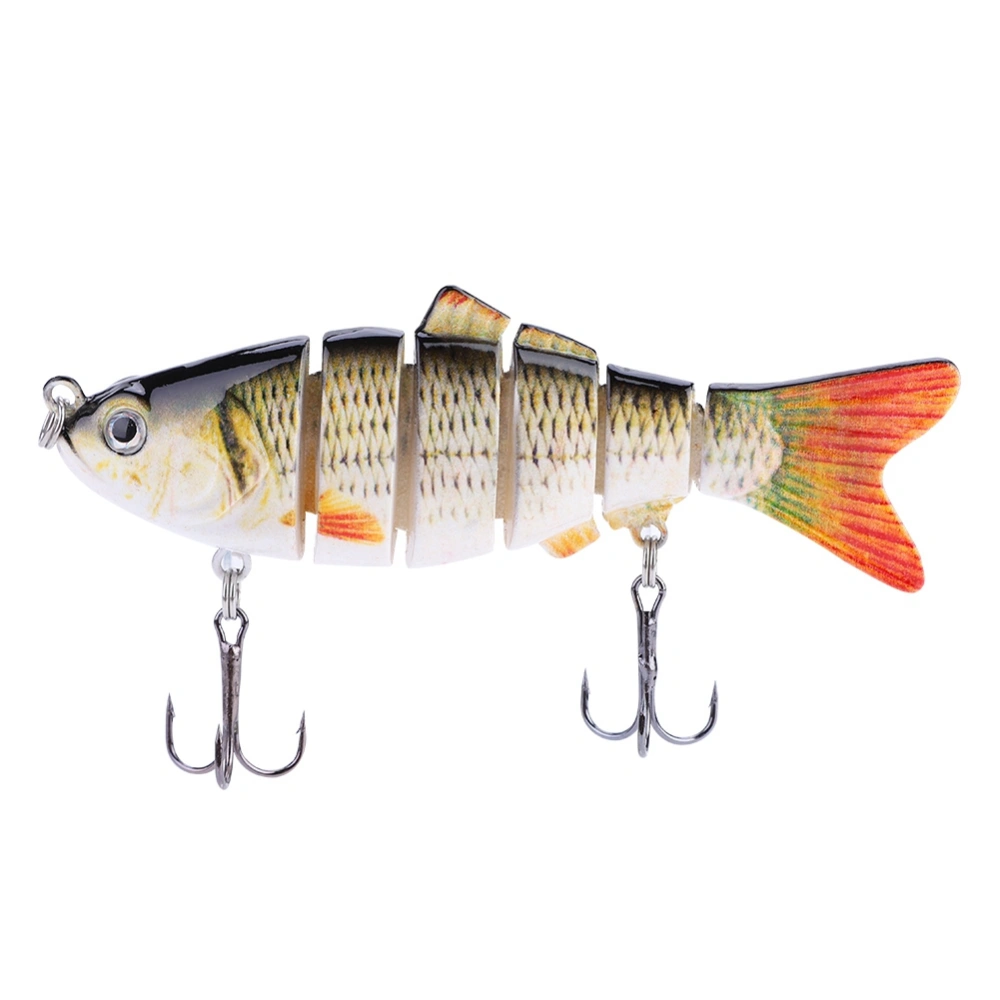 Fishing Hard Lures Sections Jointed Artificial Plastic Baits Lifelike Swimbait LD6-03 1#