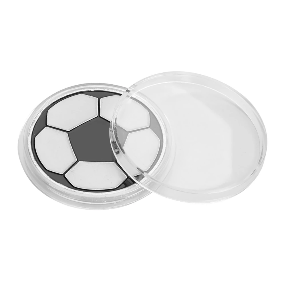 Alloy Football Soccer Referee Flip Coin Judge Toss Coins Pick Side with Case