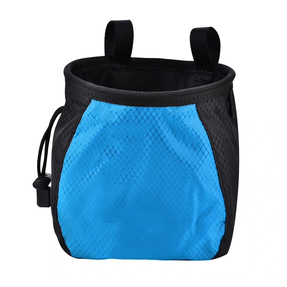 Outdoor Horizontal Parallel Bars Body Building Gym Rock Climbing Antiskid Powder ChalkBag(Blue)