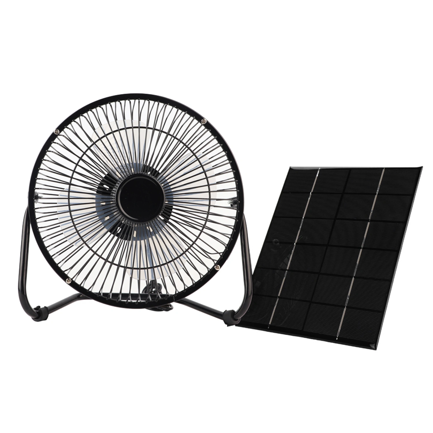 USB 8inch 2.5w 5W 5V Iron Cooling Fan Solar Panel for Outdoor Traveling