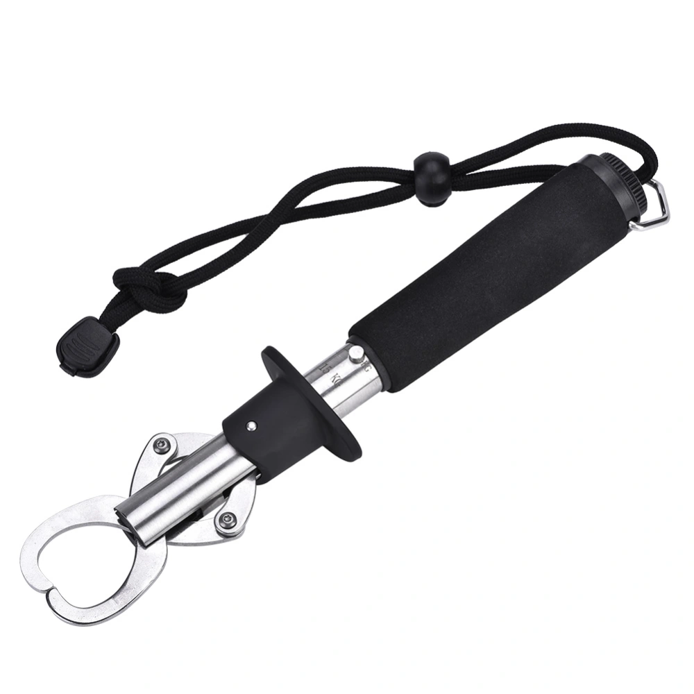 Aluminum Alloy Fishing Lip Gripper Grabber Gripping Tool EVA Handle 15kg Weighing Scale