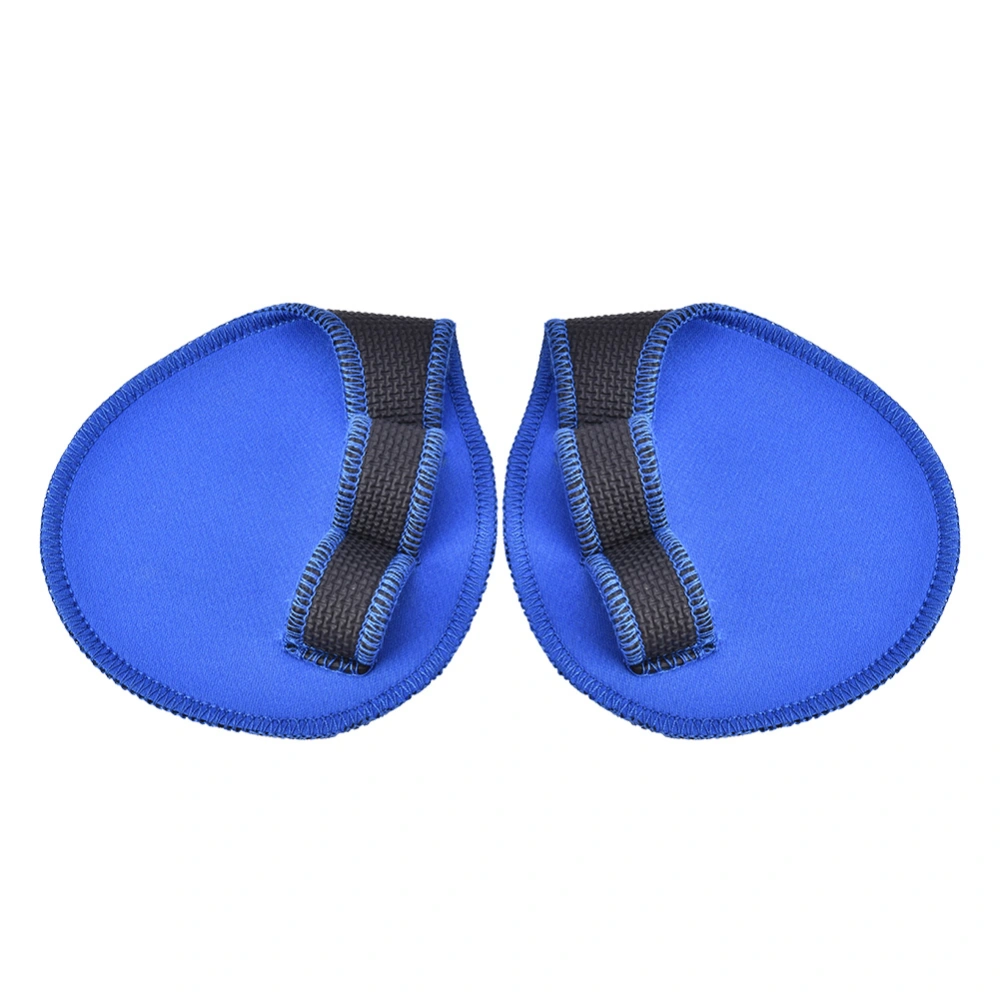 1 Pair Weight Lifting Weightlifting Protection Pads Gloves for Fitness Workout Exercise(Blue)