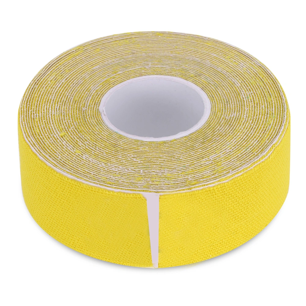 1Roll Cotton Elastic Adhesive Strain Injury Muscle Sports Sticker Bandage Tape (Yellow)