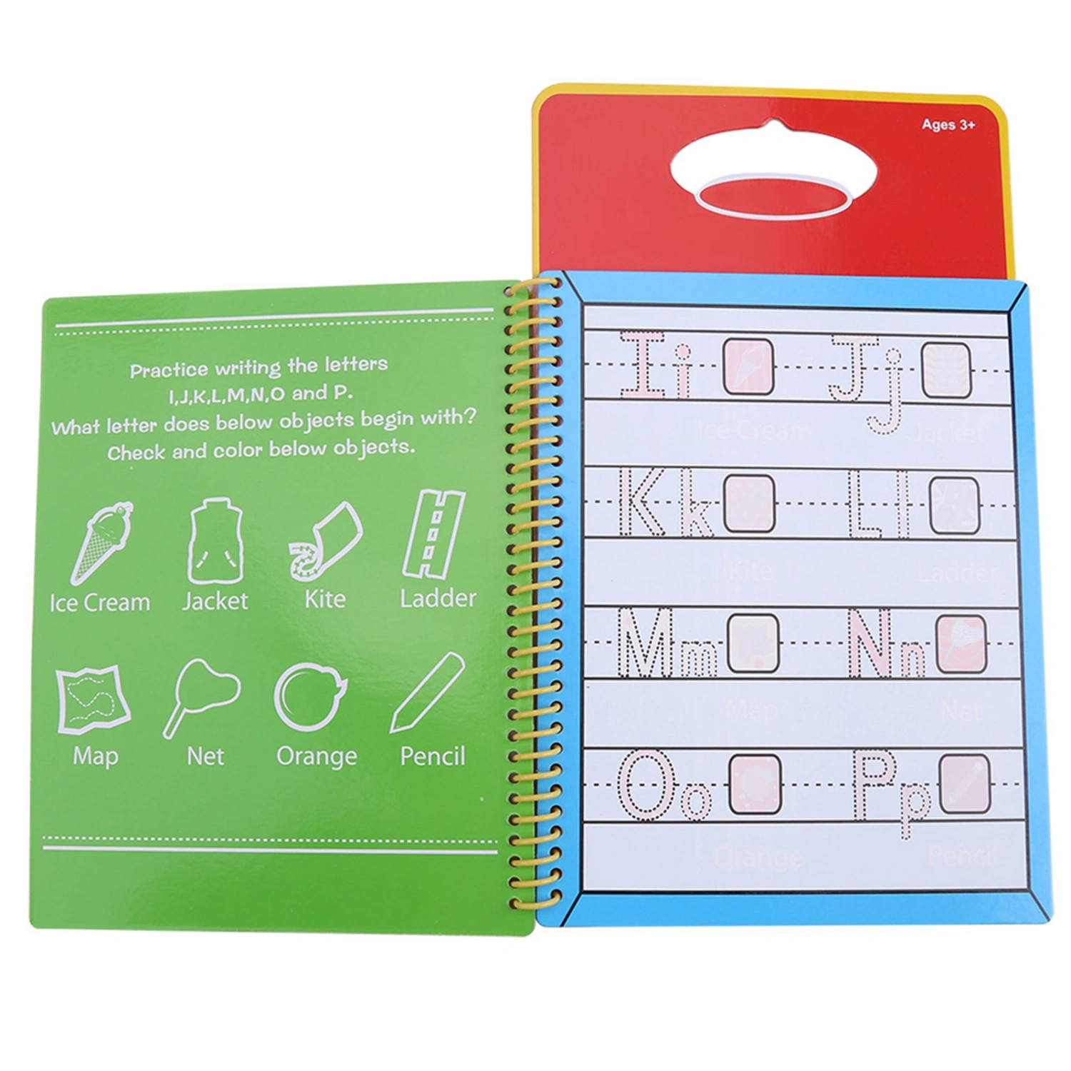 Baby Kids Water Drawing Book Painting Board with Pen Learning Toys Reusable Letter Pattern