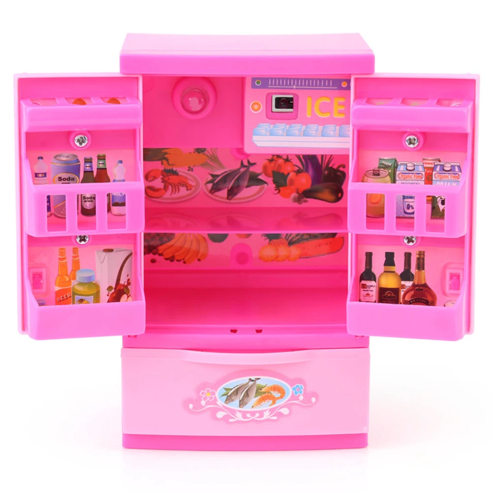 Mini Refrigerator Fridge Kids Children Role Play Educational Home Appliance Toy