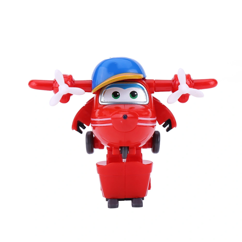 Mini Plane Toy Animation Action Figure Transforming Robot Airplane Kid Toys (#1)