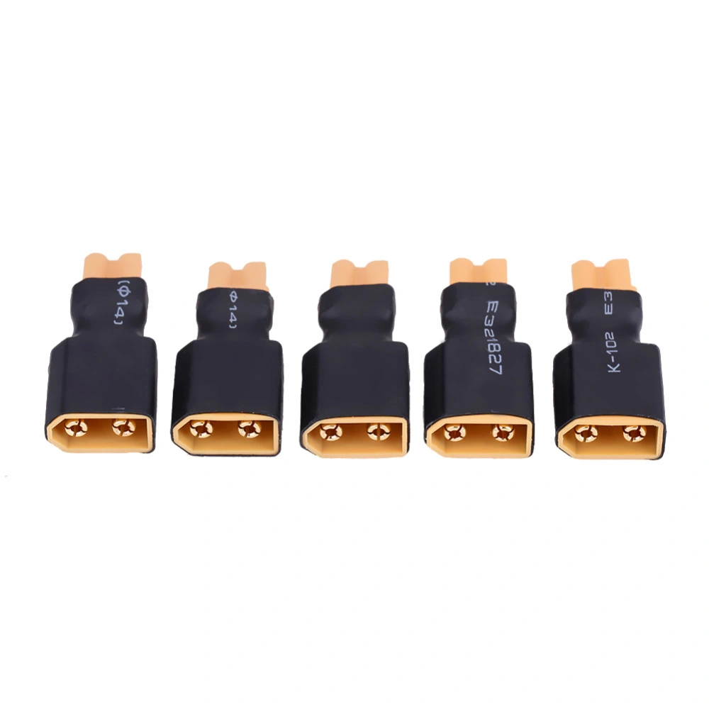 5pcs/set RC Drone Connector Adapter Battery Converter Plug (XT30 Female to XT60 Male )