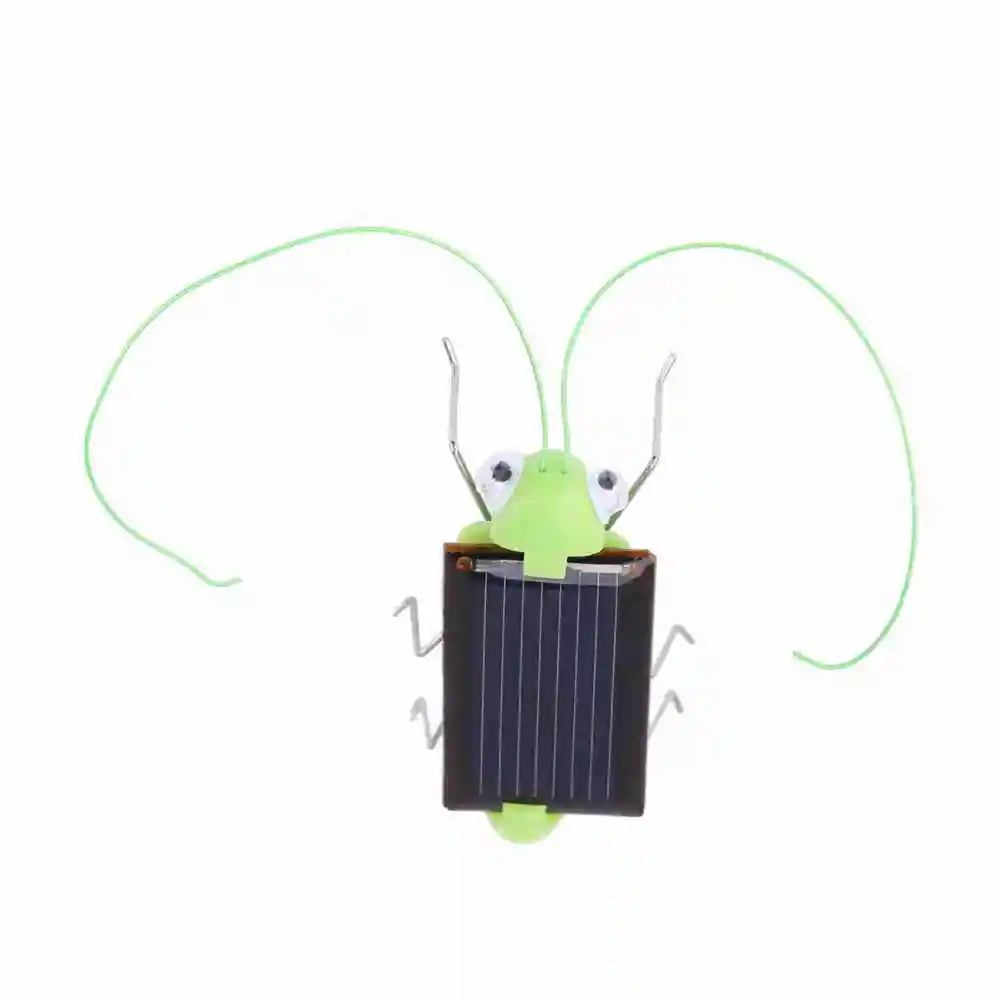 1Pc Mini Magic Solar Energy Powered Cockroach Educational Insect Kid Toy Gift Grasshopper