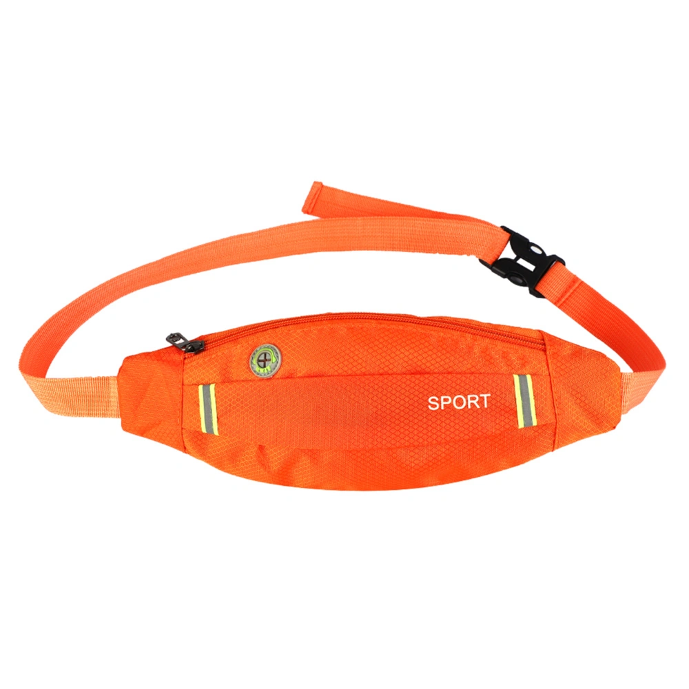 Men Women Outdoor Sport Running Cycling Gym Waist Belt Bag Nylon Pack Orange