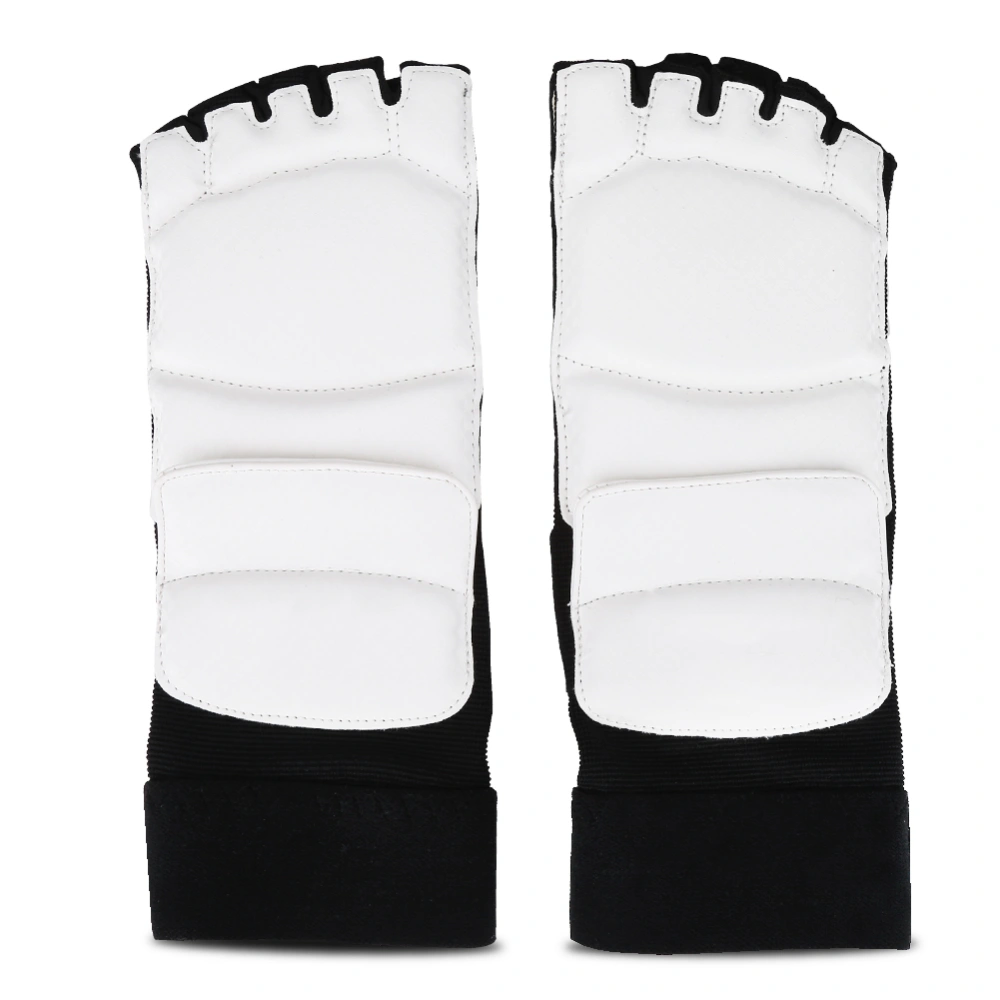 Adult/Kids Taekwondo Sparring Boxing Half Toe Foot Guard Protector Cover (S Foot Guard)