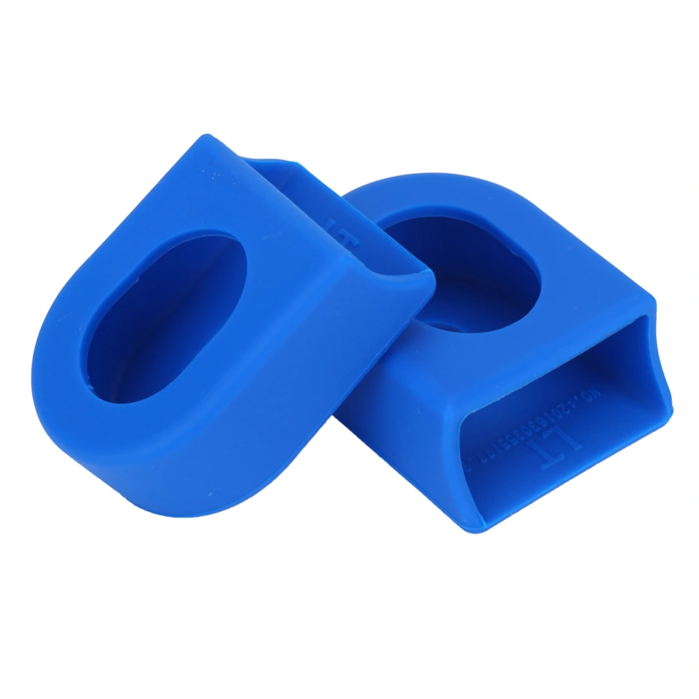 1 Pair 2 pcs Crank Arm Protective Soft Cover Sleeves Boots Bike Accessory (Blue)