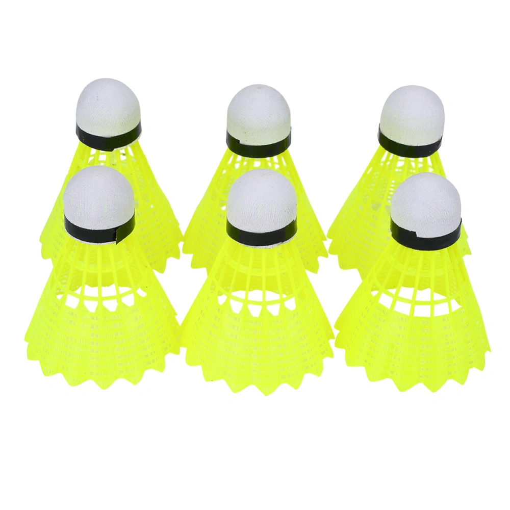 6Pcs/Set Professional Nylon Badminton Ball Shuttlecock Outdoor Sports Training Accessory