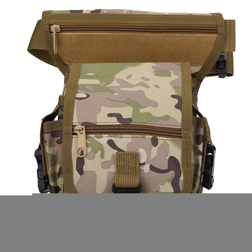 Porable Multi Function Waterproof Camouflage Waist Bag Thigh Pouch for Camping Hiking Hunting