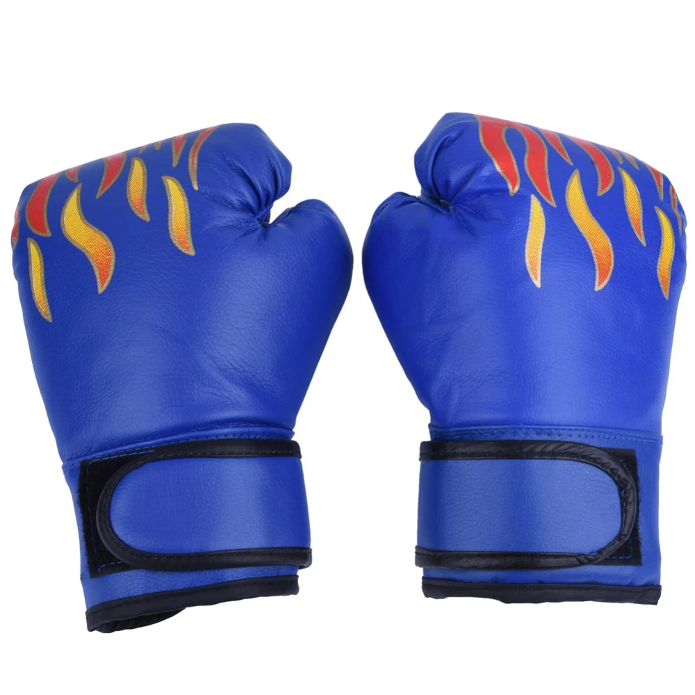 Child Boxing Fighting Muay Thai Sparring Punching Kickboxing Grappling Sandbag Gloves Blue