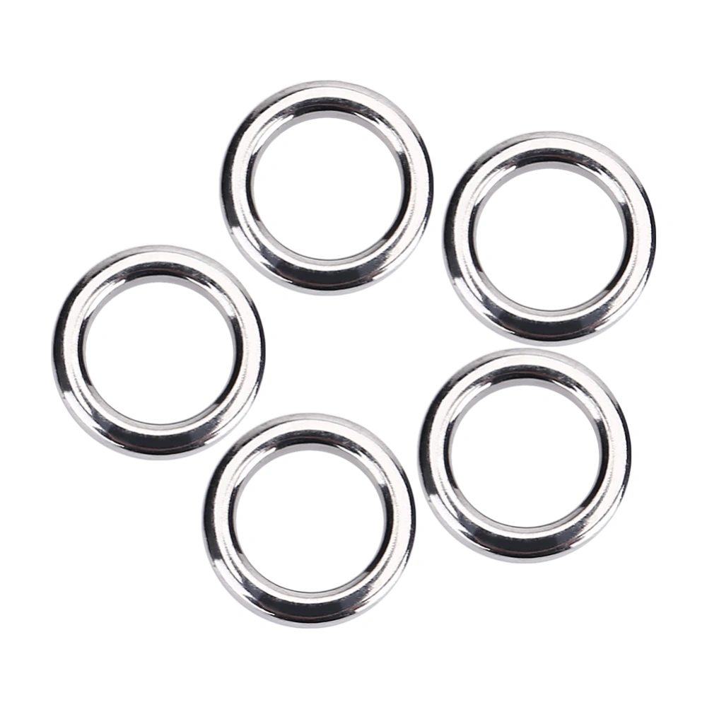 BuyWeek 50Pcs/set Stainless Steel Fishing Split Rings Lure Bait Connector Accessory (S)