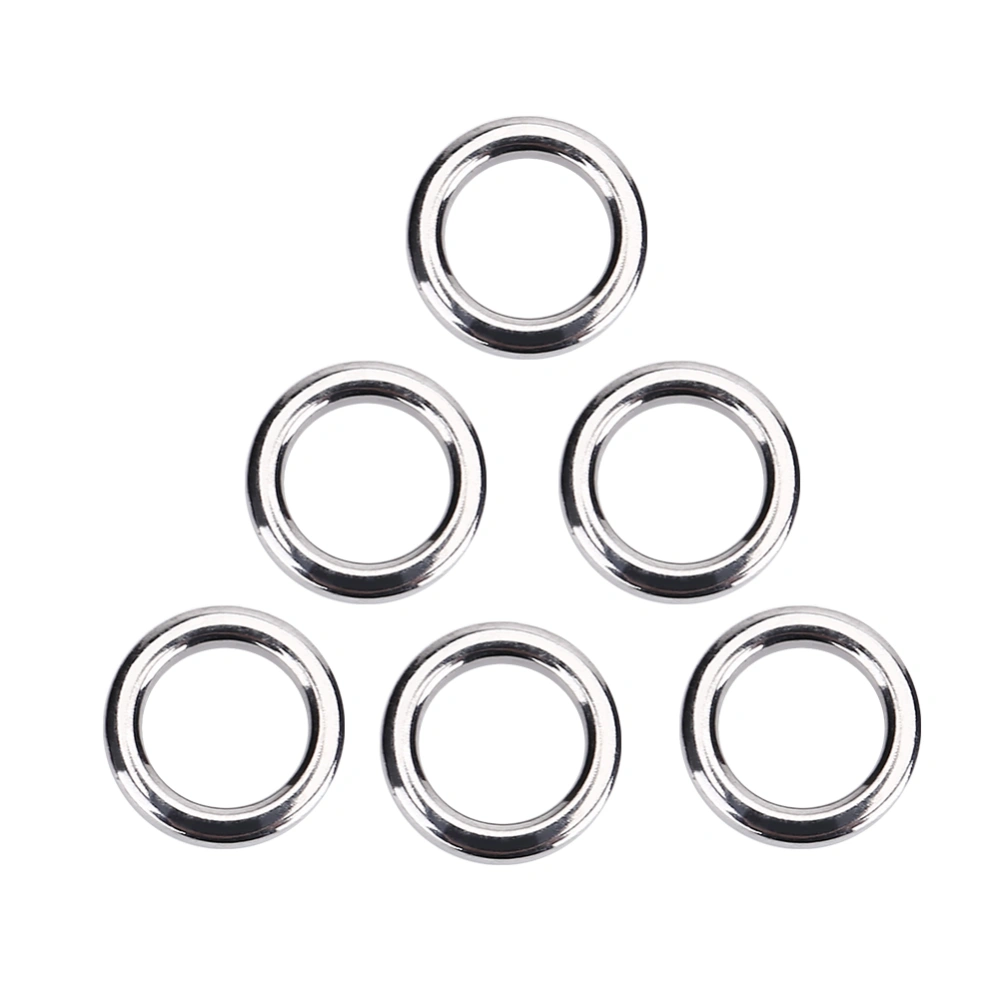 BuyWeek 50Pcs/set Stainless Steel Fishing Split Rings Lure Bait Connector Accessory (M)