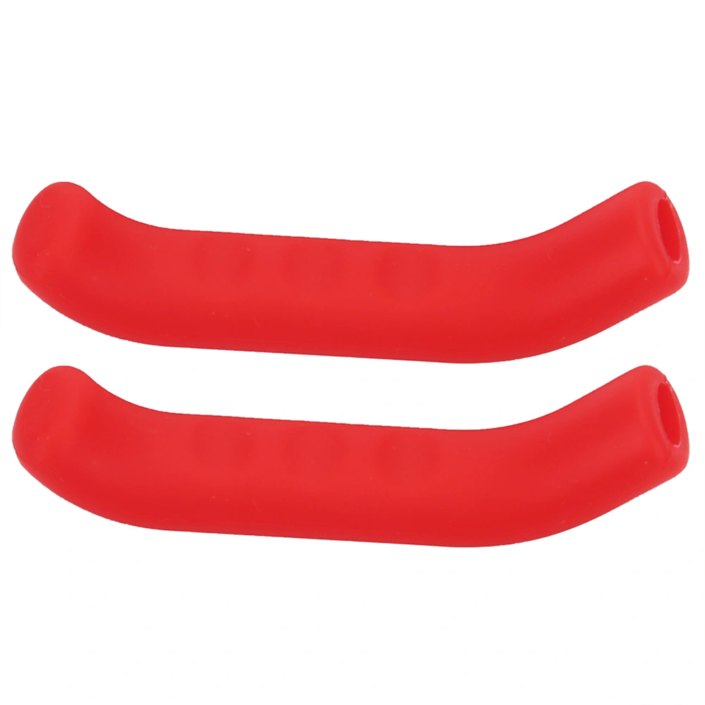 5 Colors Bike Brake Lever Cover Silicone Grips Anti Slip Waterproof Protector (Red)