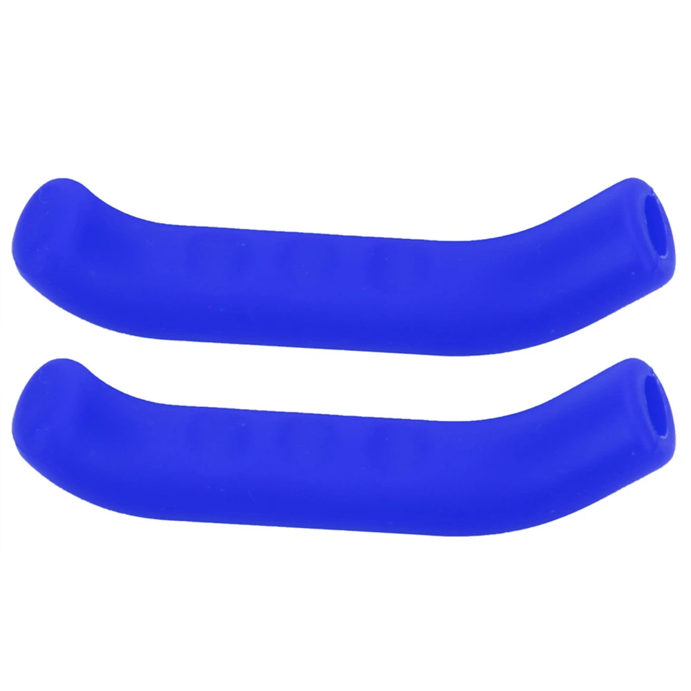 5 Colors Bike Brake Lever Cover Silicone Grips Anti Slip Waterproof Protector (Blue)