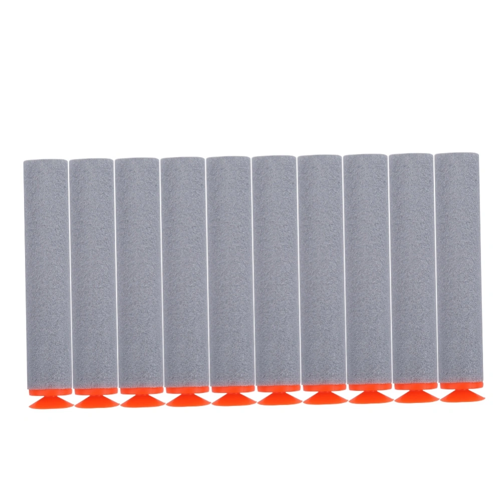 100pcs Toy Gun Soft Refill Bullets Darts EVA Foam Reusable Accessory (Grey)