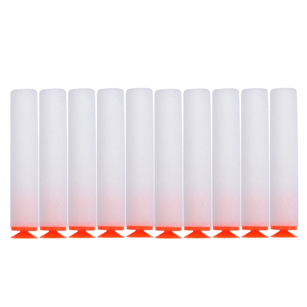 100pcs Toy Gun Soft Refill Bullets Darts EVA Foam Reusable Accessory (White)