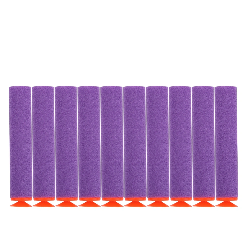 100pcs Toy Gun Soft Refill Bullets Darts EVA Foam Reusable Accessory(Purple)